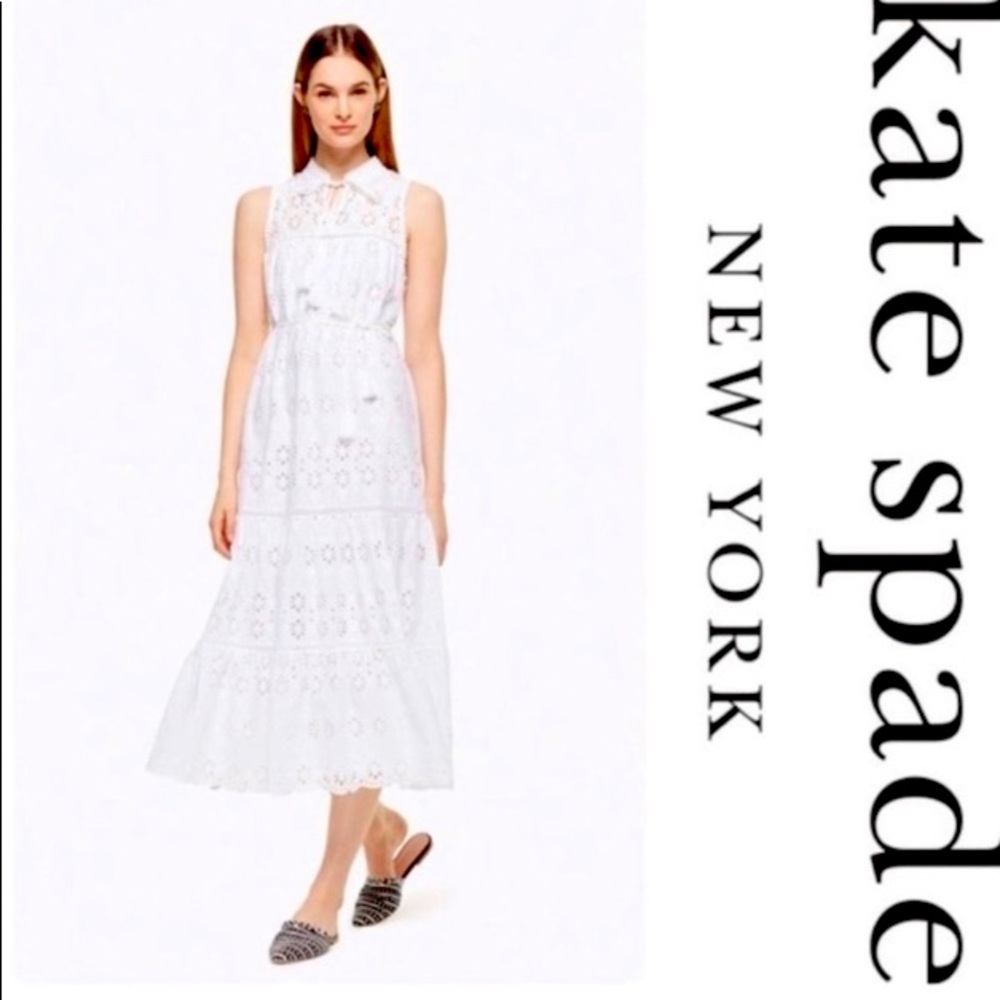 NWT Kate Spade eyelets dress.